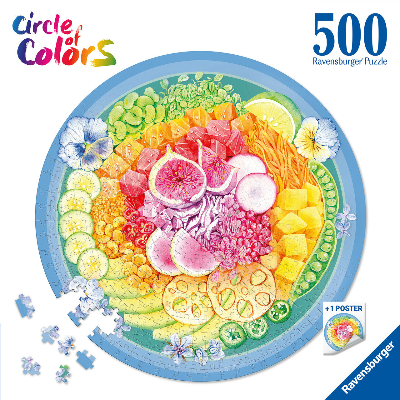 Ravensburger 500pc - Circle of Colors Poke Bowl Puzzle