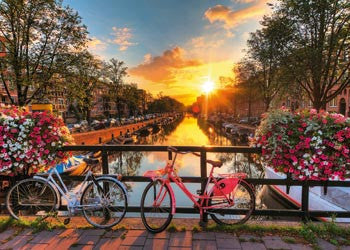 Ravensburger 1000pc - Bicycles In Amsterdam Puzzle