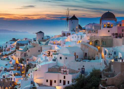 Ravensburger 1000pc - Evening In Santorini Puzzle