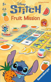 Ravensburger Disney Stitch Bring Along Game featuring Stitch in a cooperative memory game for children aged 5 years and over