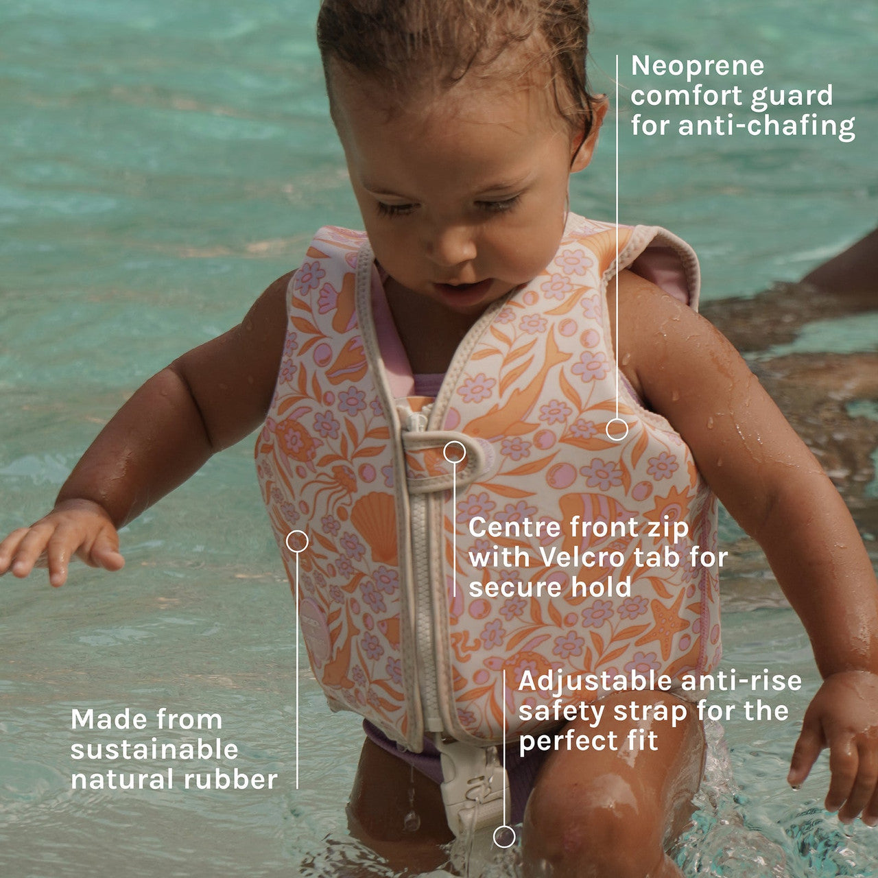 Sunnylife x Ripcurl - Kids Swim Vest - Ocean Magic