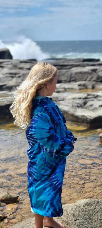 Schmik - Tie Dye Print Swim Parka