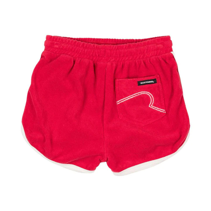 Red Jogger Shorts