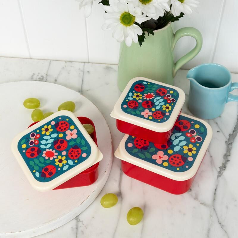 Rex London - Snack Boxes - Ladybird (Set of 3)