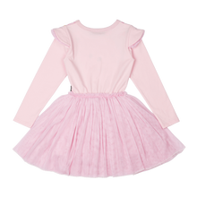 White Kitten Long Sleeve Circus Dress