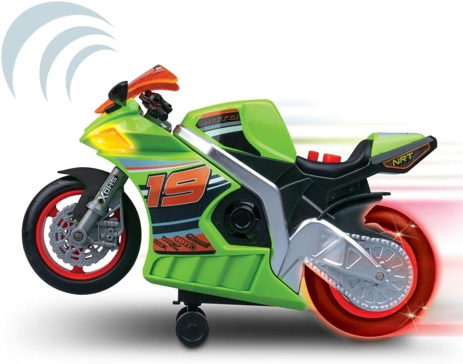 Road Rippers Wheelie Bikes motorized glowing wheelie action toy motorbike in neon green