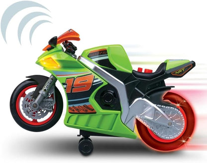 Road Rippers Wheelie Bikes motorized glowing wheelie action toy motorbike in neon green