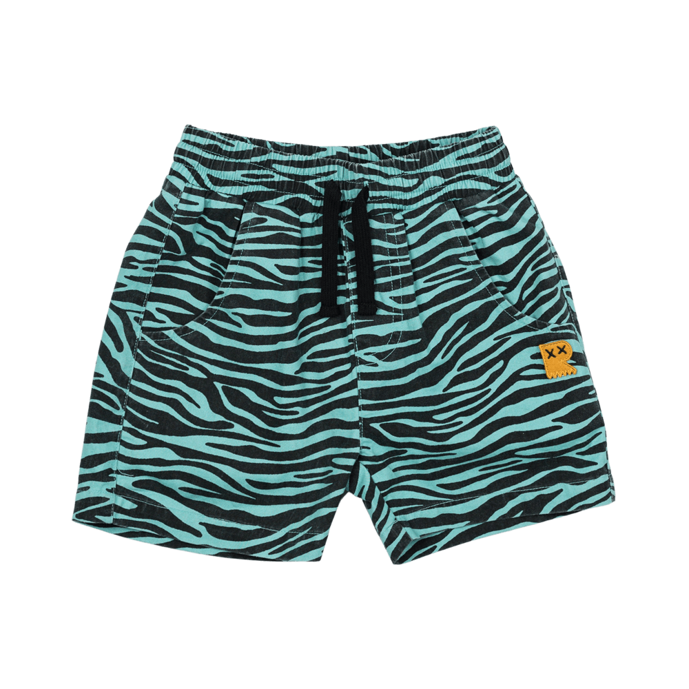 Rock Your Baby - Blue Tiger Shorts