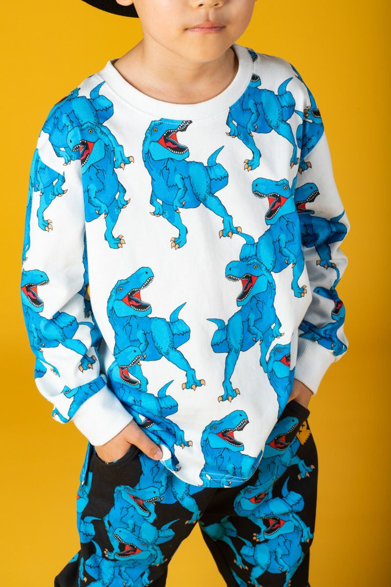 Blue Rex Roar Long Sleeve T-shirt