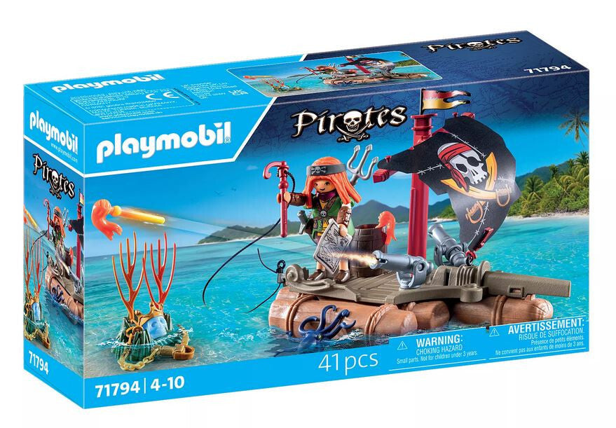 Playmobil Pirates - Pirate  Raft with Treasure 71794