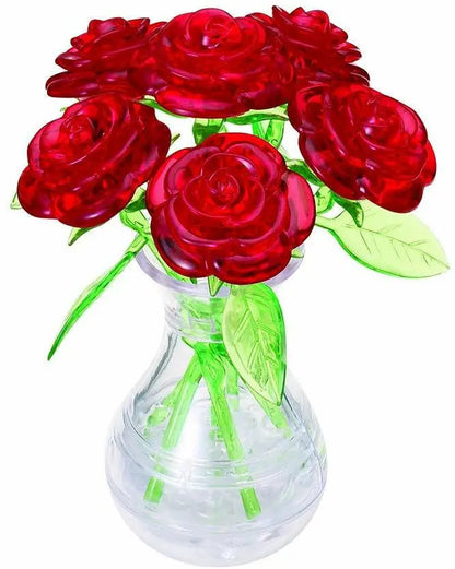 Crystal Puzzle 3D - Six Roses