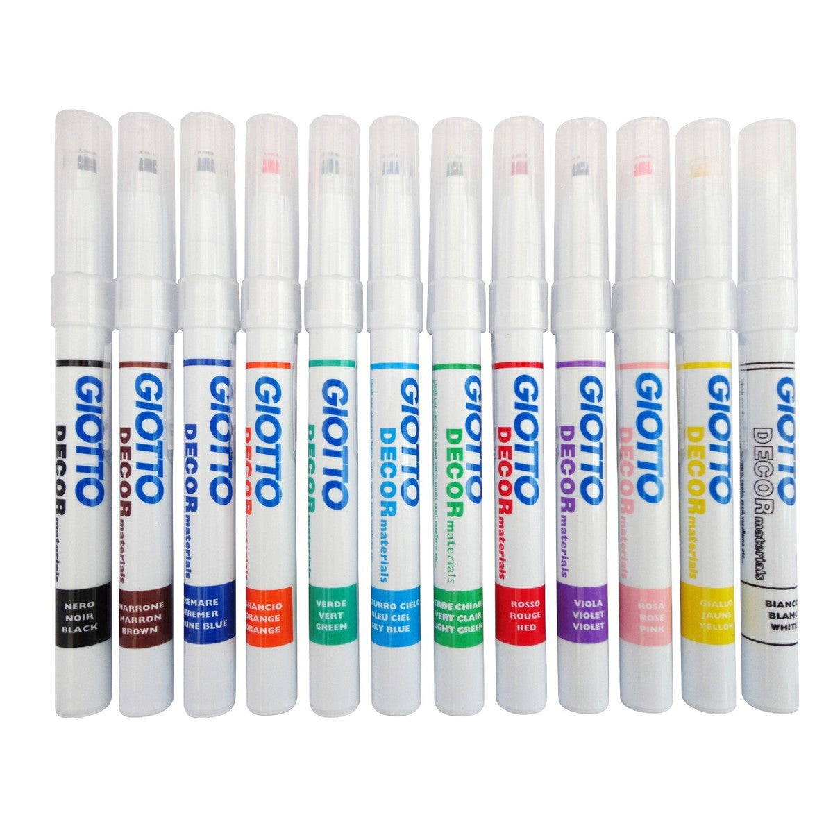 Giotto - Decor Materials Multi Surface Marker Pens 12pk