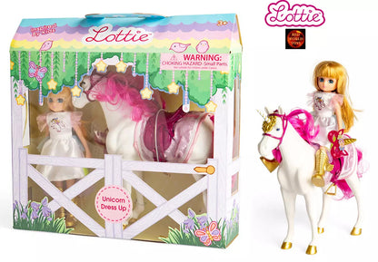 Lottie - Unicorn Dress up Doll & Set