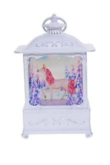 Cotton Candy - Medium White Lantern, Pink Unicorn Lantern