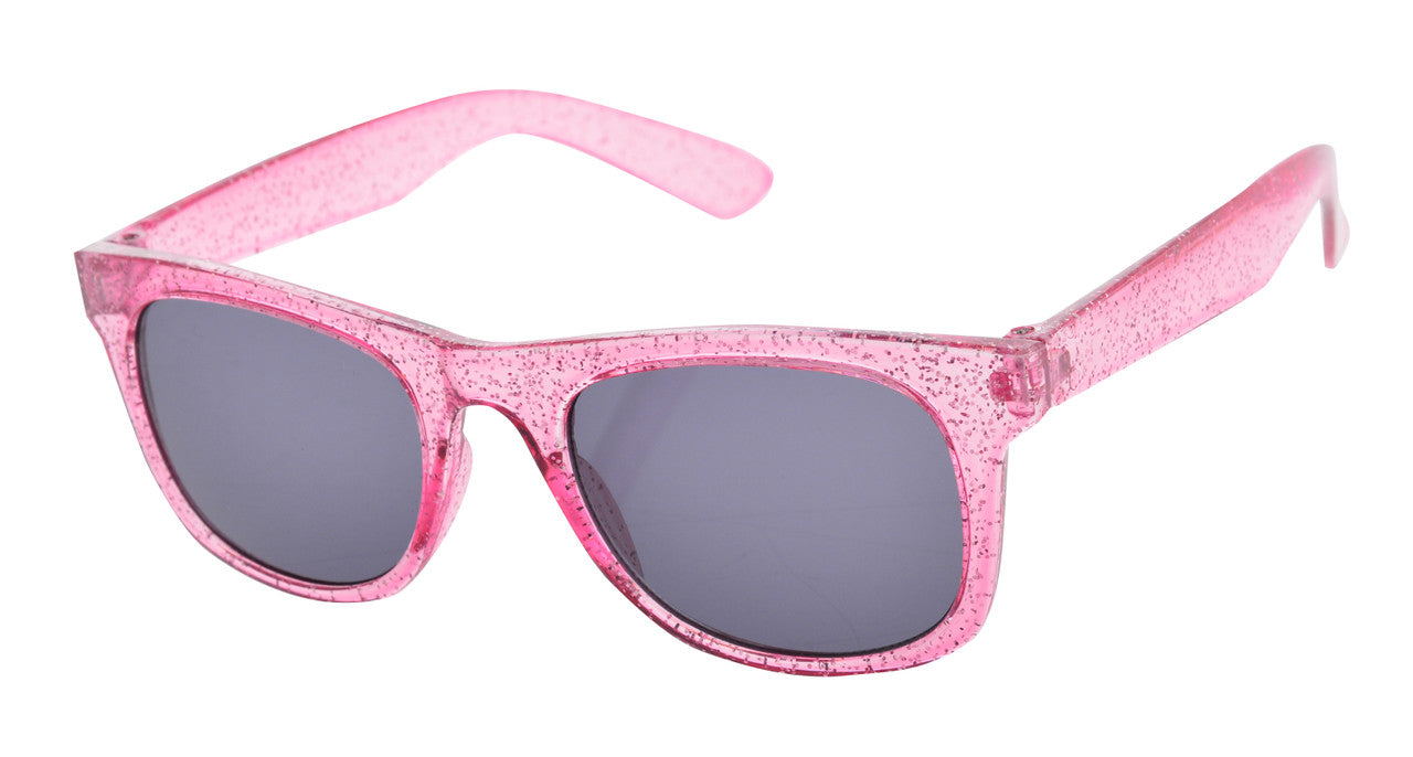 Freckles Sunglasses - Wayfarer Pink Glitter