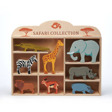 Tender Leaf Toys - Safari Animals with Display Shelf