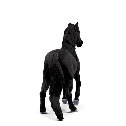 Schleich Lusitano Stallion 14918 hand-painted HORSE CLUB horse figurine in a rearing pose with black mane and tail