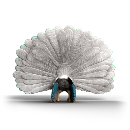 Schleich Peacock 14926 hand-painted FARM WORLD peacock figurine with colourful tail feathers