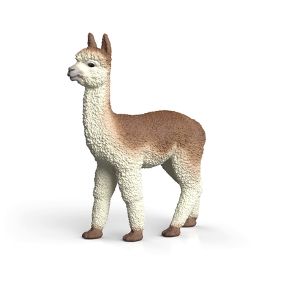Schleich Alpaca 14928 realistic hand-painted FARM WORLD alpaca animal figure with fluffy fleece
