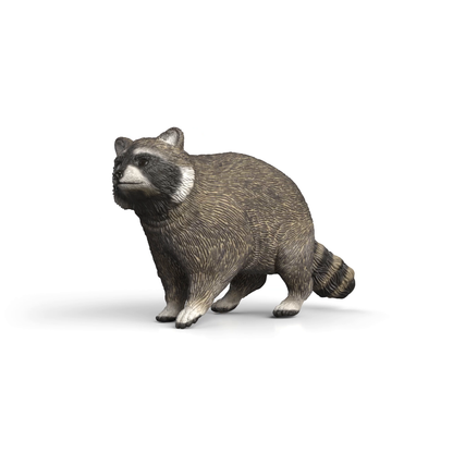 Schleich Raccoon 14937 realistic hand-painted WILD LIFE woodland animal toy figure with striped tail