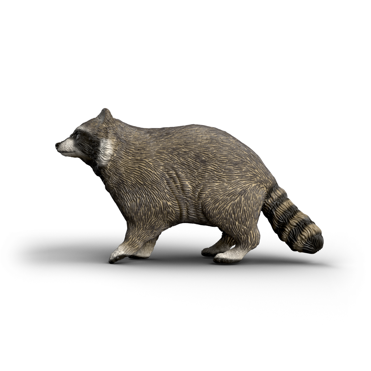 Schleich Raccoon 14937 realistic hand-painted WILD LIFE woodland animal toy figure with striped tail