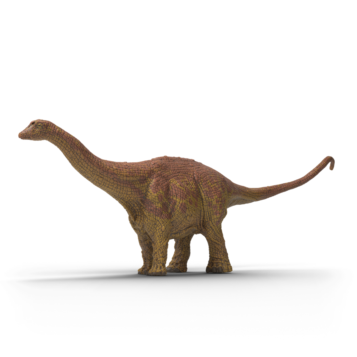 The Schleich Brontosaurus (15051) is a highly detailed hand-painted dinosaur figurine from the Schleich DINOSAURS collection. Measuring 32.7 × 5.5 × 10.8 cm, this impressive model features a long neck, whip-like tail and textured yellow-brown skin inspired by one of the largest herbivorous dinosaurs to ever walk the Earth. Suitable for children aged 3–8 years, it is perfect for imaginative prehistoric adventures, educational activities and dinosaur collections. Designed from durable, high-quality plastic, t