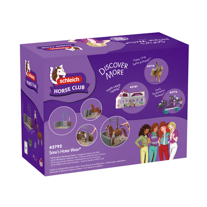 Schleich Sofia's Horse Wash 42792 HORSE CLUB playset with Sofia figure, American Saddlebred horse and working water pump