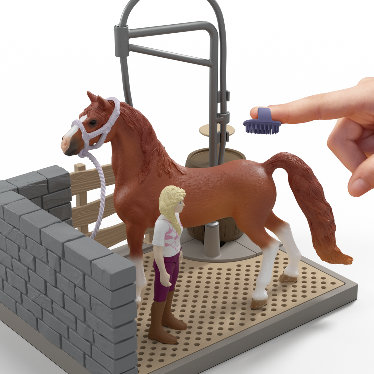 Schleich Sofia's Horse Wash 42792 HORSE CLUB playset with Sofia figure, American Saddlebred horse and working water pump