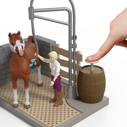 Schleich Sofia's Horse Wash 42792 HORSE CLUB playset with Sofia figure, American Saddlebred horse and working water pump