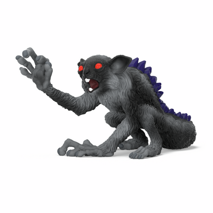 Schleich Shadow Lemur 70855 ELDRADOR CREATURES fantasy figurine with purple crystal spikes and glowing red eyes