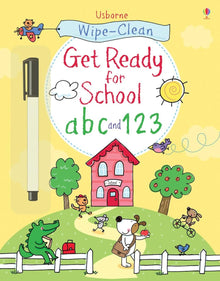Usborne  - Wipe-Clean Get Ready for School ABC & 123