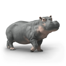 Schleich Hippopotamus 14938 realistic wild life animal figurine featuring detailed grey skin and lifelike sculpting
