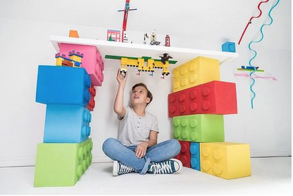 Zuru MAYKA Toy Block Tape - 2 Stud Roll 2m Aqua