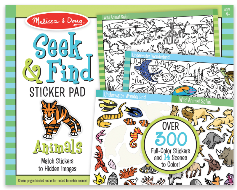 Melissa & Doug Seek & Find Sticker Pad - Animal