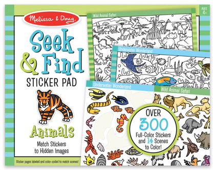 Melissa & Doug Seek & Find Sticker Pad - Animal