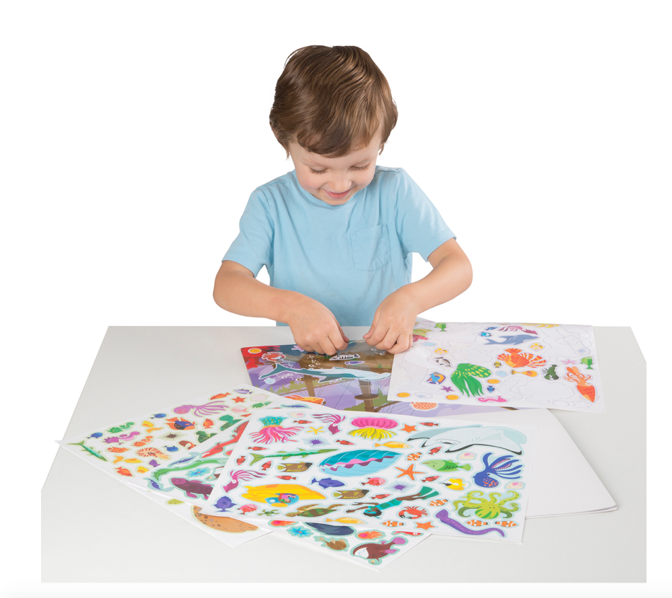 Melissa & Doug - Reusable Sticker Pad - Under the Sea