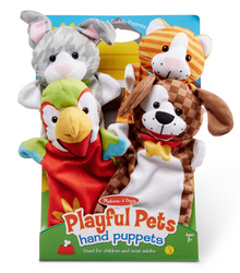 Melissa & Doug Hand Puppets - Playful Pets