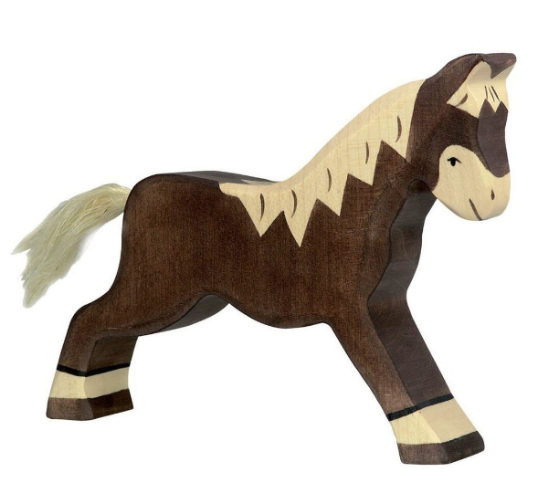 Holztiger - Horse Running, Dark Brown