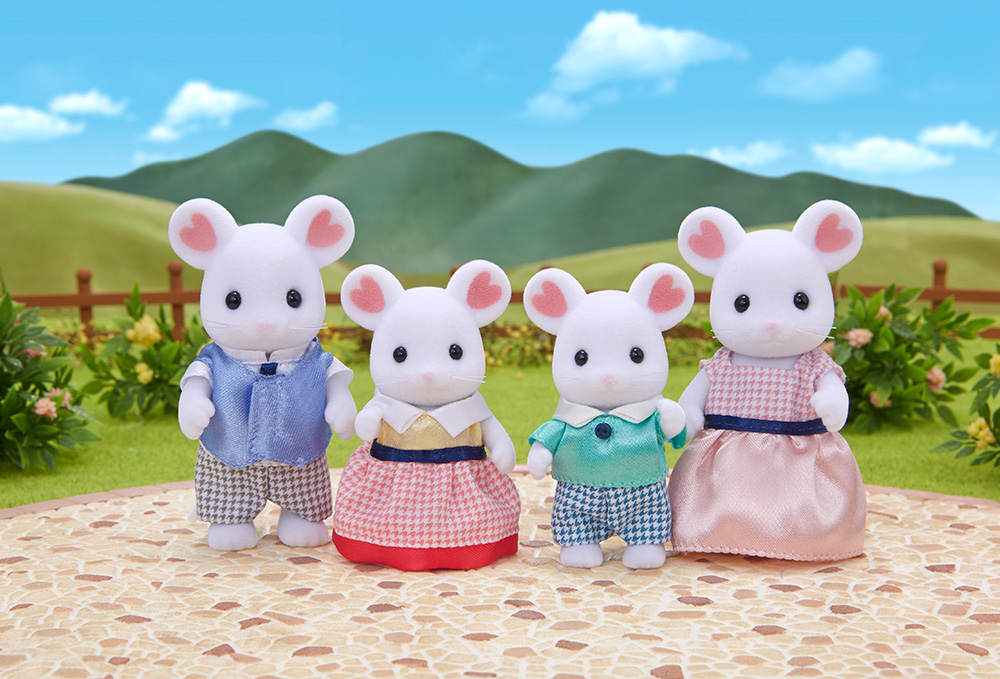 Sylvanian Families - Marshmallow Mouse Family