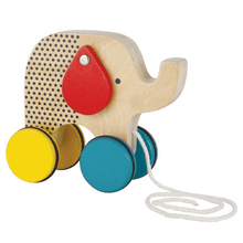 Petit Collage - Elephant Wooden Pull Along Toy