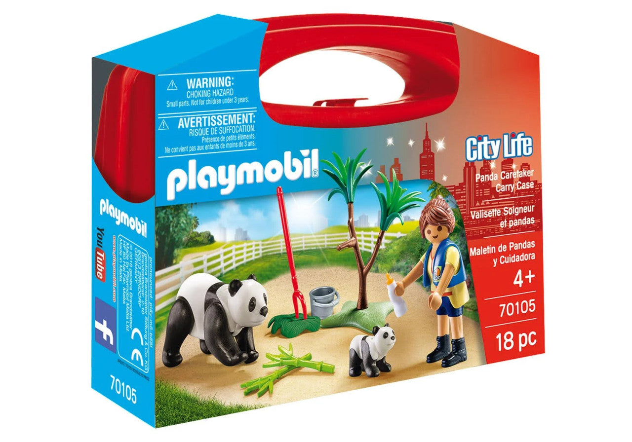 Playmobil City Life - Panda Caretaker Carry Case | 70105