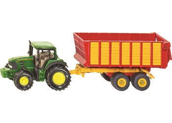 Siku - 1650 - John Deere With Silage Trailer