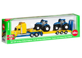 Siku - 1805 - Truck with 2 New Holland Tractors 1:87 scale