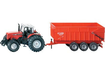 Siku - 1844 - Massey Fergson Tractor With Trailer - 1:87 Scale