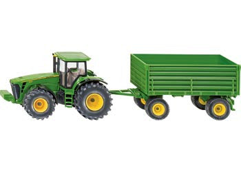 Siku - John Deere Tractor with Trailer - 1:50 Scale