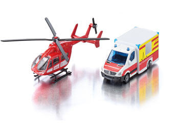 Siku - 1748 - Mercedes-Benz Ambulance & Helicopter - 1:87 Scale
