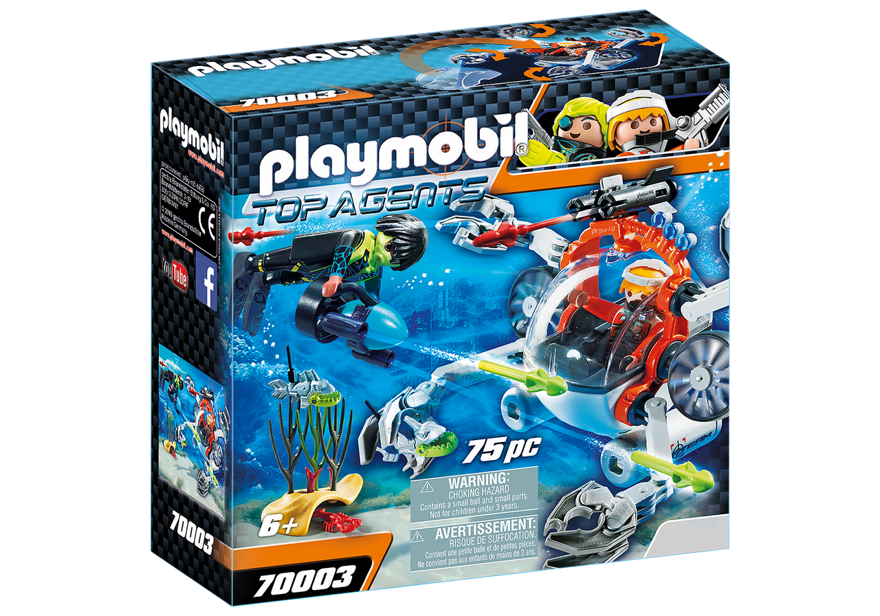 Playmobil Top Agents - Spy Team Sub Bot 70003