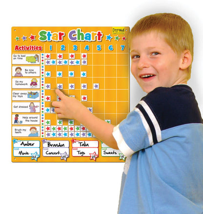 Fiesta Crafts - Doowell Family Star Chart**corner damage**