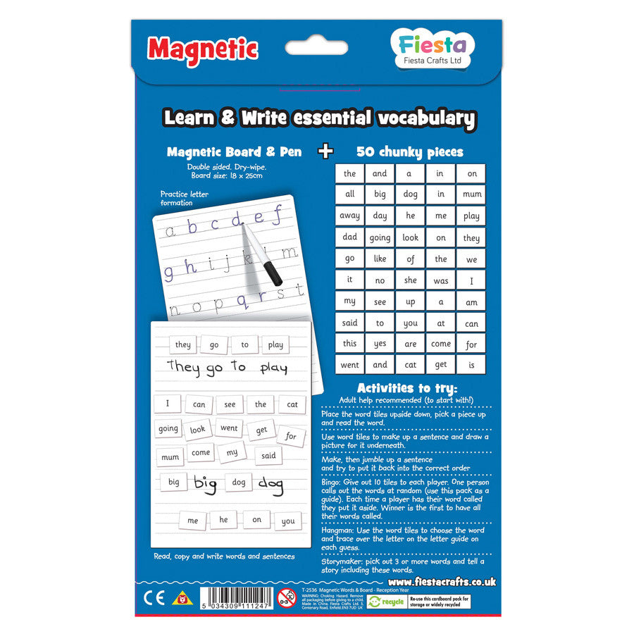 Fiesta Crafts - Magnetic First Words Reception
