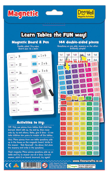 Fiesta Crafts - Magnetic Times Tables